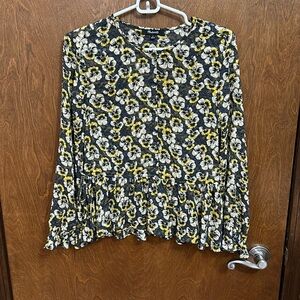 Madewell peplum blouse, size medium.